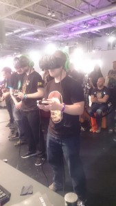 Crystal Rift played with a VR headset.